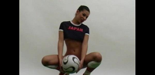  Sporty Japanese soccer girl with perky tits